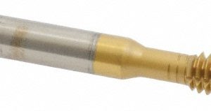 KENNAMETAL Thread Forming Tap: 1/4-20 UNC, Bottoming Chamfer, High-Speed Steel-E, Titanium Nitride Finish 1545654