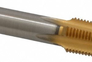 KENNAMETAL Standard Pipe Tap: 1/8-27, NPT, 4 Flutes, High Speed Steel, TiN Finish 1545233