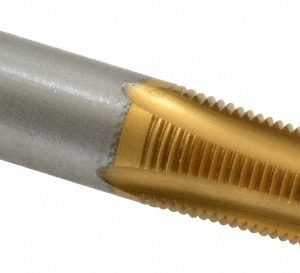 KENNAMETAL Standard Pipe Tap: 1/8-27, NPT, 4 Flutes, High Speed Steel, TiN Finish 4130755