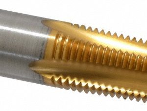 KENNAMETAL Standard Pipe Tap: 1/4-18, NPT, 4 Flutes, High Speed Steel, TiN Finish 1545236