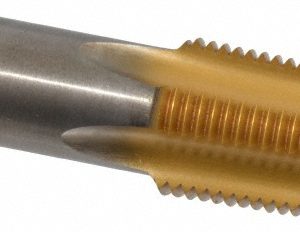 KENNAMETAL Standard Pipe Tap: 1/2-14, NPT, 4 Flutes, High Speed Steel, TiN Finish 1545242