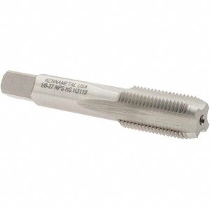 KENNAMETAL Standard Pipe Tap: 1/8-27, NPS, 4 Flutes, High Speed Steel, Bright/Uncoated 4130640