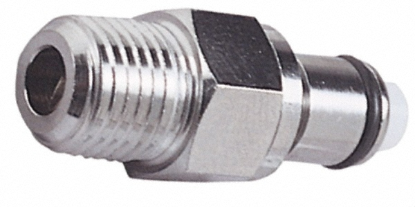CPC COLDER PRODUCTS 3/8 NPT Brass, Quick Disconnect, Valved Coupling Insert LCD24006
