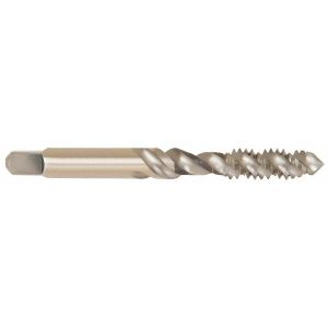 CLEVELAND Spiral Flute Tap: M10 x 1.50, Metric, 3 Flute, Bottoming, 2B Class of Fit, High Speed Steel, Bright/Uncoated C58813