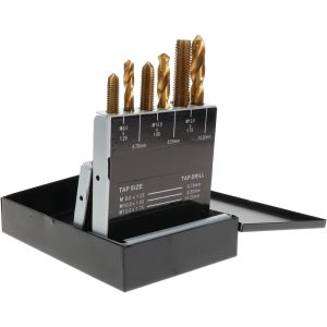 HERTEL Tap & Drill Set: M2.5 x 0.45 to M12 x 1.75 Taps, 2.05 to 10.2 mm Drills 773MXT