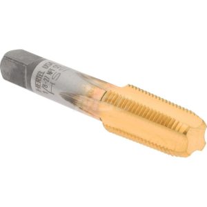 HERTEL Standard Pipe Tap: 1/8-27, NPT, 4 Flutes, High Speed Steel, TiN Finish G127048T-S