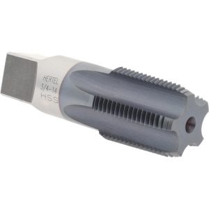HERTEL Standard Pipe Tap: 3/4-14, NPT, 5 Flutes, High Speed Steel, TiCN Finish R127700C-S