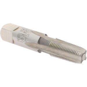 HERTEL British Standard Pipe Tap: 1/8-28 BSPT, Bottoming Chamfer, 4 Flute R867354-S