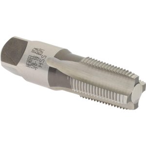 HERTEL British Standard Pipe Tap: 3/8-19 BSPT, Bottoming Chamfer, 4 Flute R867356-S