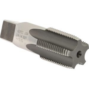 HERTEL British Standard Pipe Tap: 3/4-14 BSPT, Bottoming Chamfer, 5 Flute R867358-S