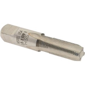 HERTEL British Standard Pipe Tap: 1/8-28 RP(BSPRP), Bottoming Chamfer, 4 Flute R867360-S