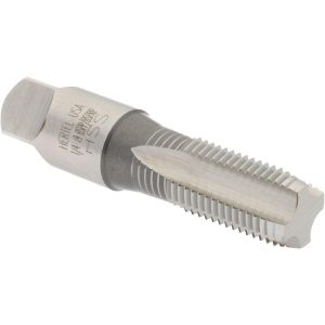 HERTEL British Standard Pipe Tap: 1/4-19 RP(BSPRP), Bottoming Chamfer, 4 Flute R867361-S