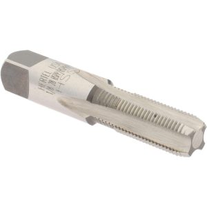 HERTEL British Standard Pipe Tap: 1/8-28 RP(BSPRP), Plug Chamfer, 4 Flute R867372-S