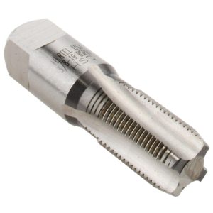 HERTEL British Standard Pipe Tap: 3/8-19 RP(BSPRP), Plug Chamfer, 4 Flute R867374-S