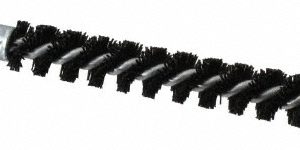 SCHAEFER BRUSH Single Stem/Spiral Condenser Tube Brush: 1/2" Dia, 6-1/4" OAL, Nylon Bristles 93710