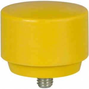 NUPLA 2" Face Dia, Grade Extra Hard, Yellow Hammer Tip/Face 15209