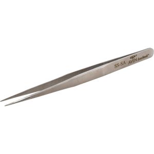AVEN Precision Tweezer: SS-SA, Straight Tip, 5-5/16" OAL 18040USA