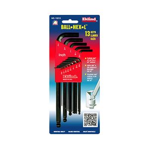 EKLIND 13 Piece L-Key Ball End Hex Key Set 13213