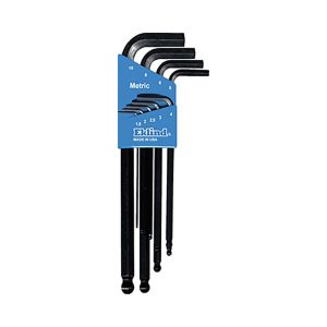 EKLIND 9 Piece L-Key Ball End Hex Key Set 13609