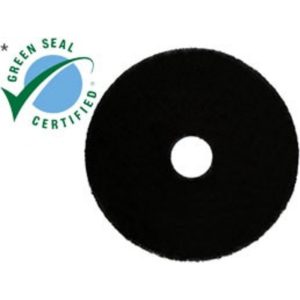 3M High Productivity Floor Pads 7300, Black, 432 mm, 17 in, 5 ea/Case 7000028430