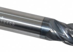 SGS Square End Mill: 7/16" Dia, 1" LOC, 4 Flute, Solid Carbide 36428