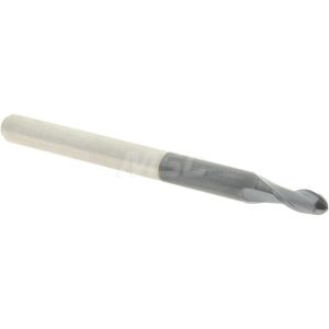 ACCUPRO Ball End Mill: 0.0938" Dia, 0.1875" LOC, 2 Flute, Solid Carbide 88420815