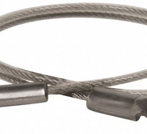G.L. HUYETT 12" Long, Stainless Steel Cable Eye & Eye End, Quick Release Pin Lanyard C207-TSS304612N
