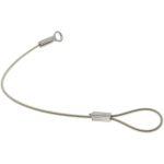 G.L. HUYETT 6" Long, Stainless Steel Cable Loop & Eye End, Quick Release Pin Lanyard C207-TSS20466N