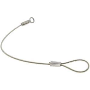 G.L. HUYETT 6" Long, Stainless Steel Cable Loop & Eye End, Quick Release Pin Lanyard C207-TSS20466N