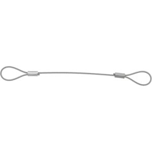 G.L. HUYETT 6" Long, Stainless Steel Cable Loop & Loop End, Quick Release Pin Lanyard C207-TSS10466N