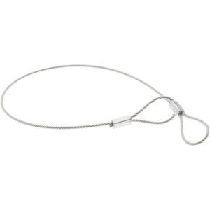 G.L. HUYETT 12" Long, Stainless Steel Cable Loop & Loop End, Quick Release Pin Lanyard C207-TSS104612N
