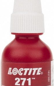 LOCTITE Threadlocker: Red, Liquid, 10 mL, Bottle 135380