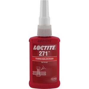 LOCTITE Threadlocker: Red, Liquid, 50 mL, Bottle 135381
