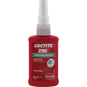 LOCTITE Threadlocker: Green, Liquid, 50 mL, Bottle 135392