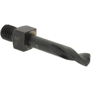 HERTEL Threaded Shank Drill Bit: #12, 135 &deg; Point, 1/4-28 Shank, Cobalt 953CO12SS-209