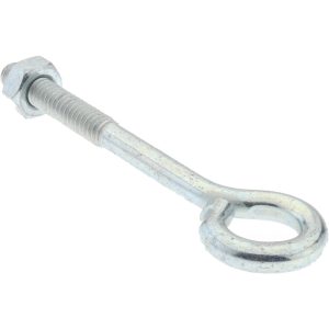GIBRALTAR 1/4-20, Zinc-Plated Finish, Steel Wire Turned Open Eye Bolt GIB07060