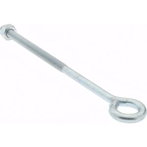 GIBRALTAR 1/4-20, Zinc-Plated Finish, Steel Wire Turned Open Eye Bolt GIB07080