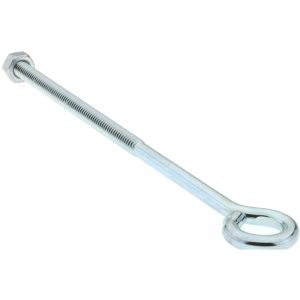 GIBRALTAR 1/4-20, Zinc-Plated Finish, Steel Wire Turned Open Eye Bolt GIB07085