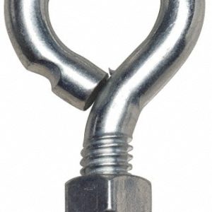 GIBRALTAR 1/2-13, Zinc-Plated Finish, Steel Wire Turned Open Eye Bolt GIB07220