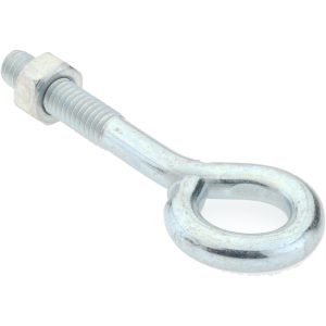 GIBRALTAR 5/16-18, Zinc-Plated Finish, Steel Wire Turned Open Eye Bolt GIB07095