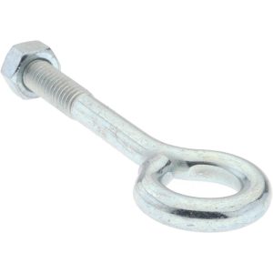 GIBRALTAR 5/16-18, Zinc-Plated Finish, Steel Wire Turned Open Eye Bolt GIB07105