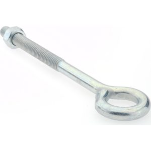 GIBRALTAR 5/16-18, Zinc-Plated Finish, Steel Wire Turned Open Eye Bolt GIB07120