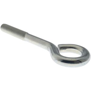 GIBRALTAR 3/8-16, Zinc-Plated Finish, Steel Wire Turned Open Eye Bolt GIB07160