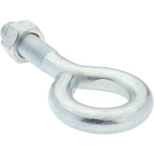GIBRALTAR 1/2-13, Zinc-Plated Finish, Steel Wire Turned Open Eye Bolt GIB07210