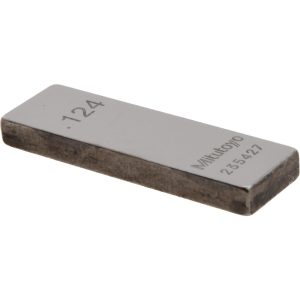 MITUTOYO Rectangle Steel Gage Block: 0.124", Grade AS-1 611164-541