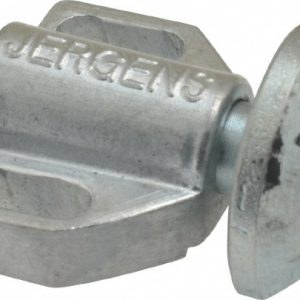 JERGENS 15/16" Body Width x 11/16" Body Len, 1/8" Stroke Len, 21/32" Btw Mt Hole Ctrs, Tangless Square Spring Locating Stop 36107