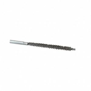 SCHAEFER BRUSH Double Stem/Spiral Tube Brush: 3/8" Dia, 6" OAL, Stainless Steel Bristles 43804