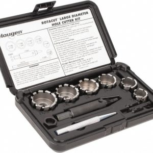HOUGEN 9 Piece, 7/8 to 1-1/2" Cutter Diam, 1/2" Cutting Depth, High Speed Steel Annular Cutter Set 11078