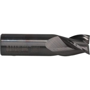 VALUE COLLECTION Square End Mill: 3/4" Dia, 1" LOC, 3 Flute, Solid Carbide 32524-00-D