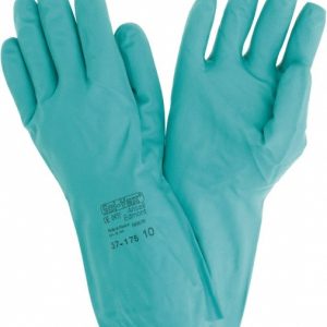 ANSELL Chemical Resistant Gloves: 17.00 Thick, Nitrile, Nitrile, Supported 117276